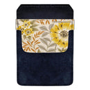 Leather Bottle Opener Pocket Protector w/ Designer Flap - Sunflower Floral