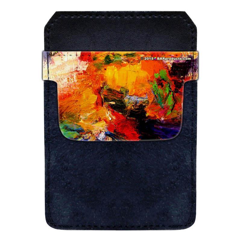 DekoPokit™ Leather Bottle Opener Pocket Protector w/ Designer Flap - Painter's Pallet