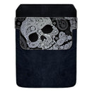 DekoPokit™ Leather Bottle Opener Pocket Protector w/ Designer Flap - Paisley Skull - LARGE