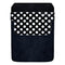 DekoPokit™ Leather Bottle Opener Pocket Protector w/ Designer Flap - Black and White Polka  - LARGE