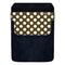 DekoPokit™ Leather Bottle Opener Pocket Protector w/ Designer Flap - Brown and White Polka Dots - LARGE