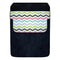 DekoPokit™ Leather Bottle Opener Pocket Protector w/ Designer Flap - Pastel Zig Zag - LARGE