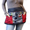 Designer Apron - Wine Patchwork Pattern - 5 Compartment