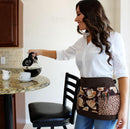 Barista Pattern Designer Apron with 5 Compartments