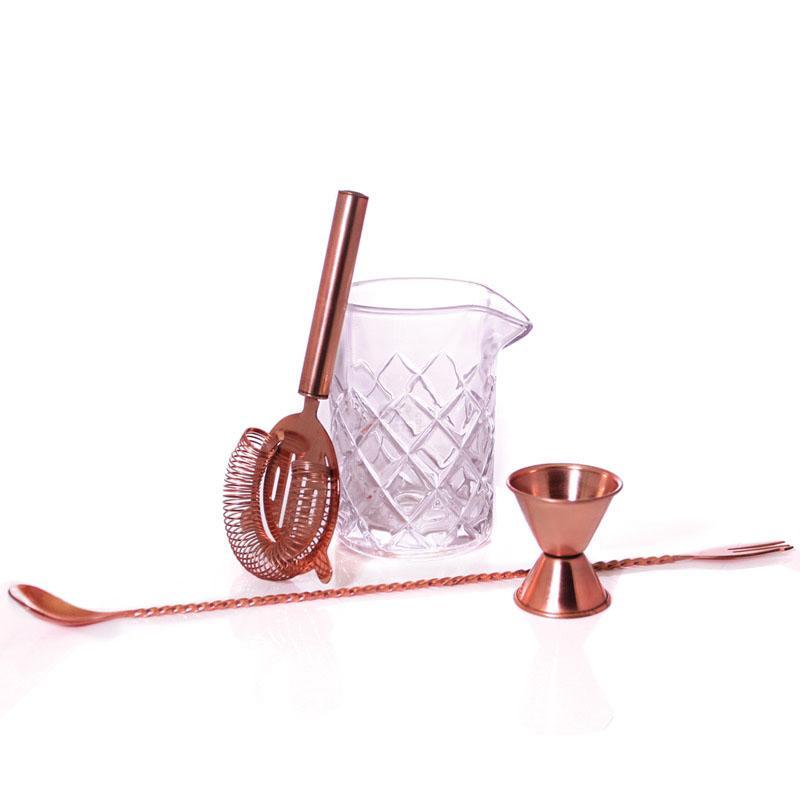 BarConic® Copper & Diamond Pattern 13 oz  Mixing Set