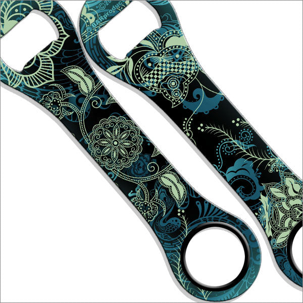 Dog Bone Bottle Opener - Blue Henna