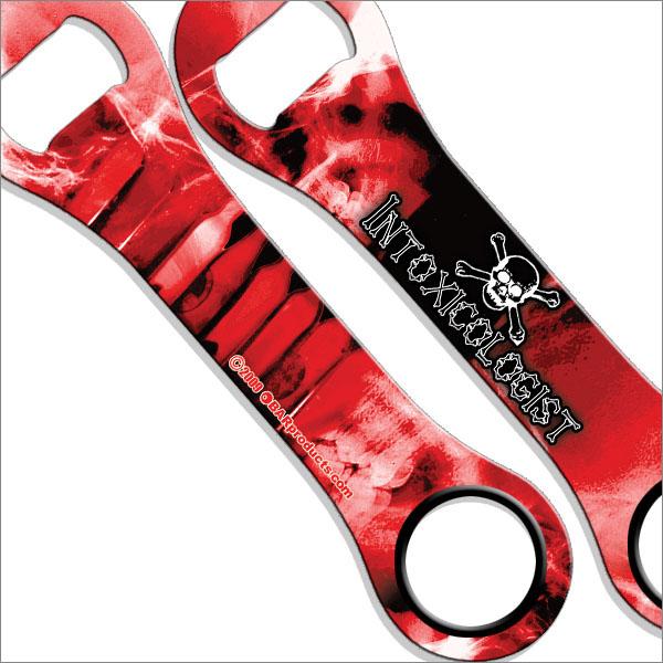 Dog Bone Bottle Opener / Bar Key - Red Intoxicologist