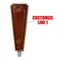 Elegant Cherry Wood - Oak Wood Beer Tap Handle - Flared Shape