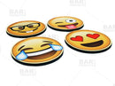 Round Foam Coasters - Emoji - 4 inch Diameter