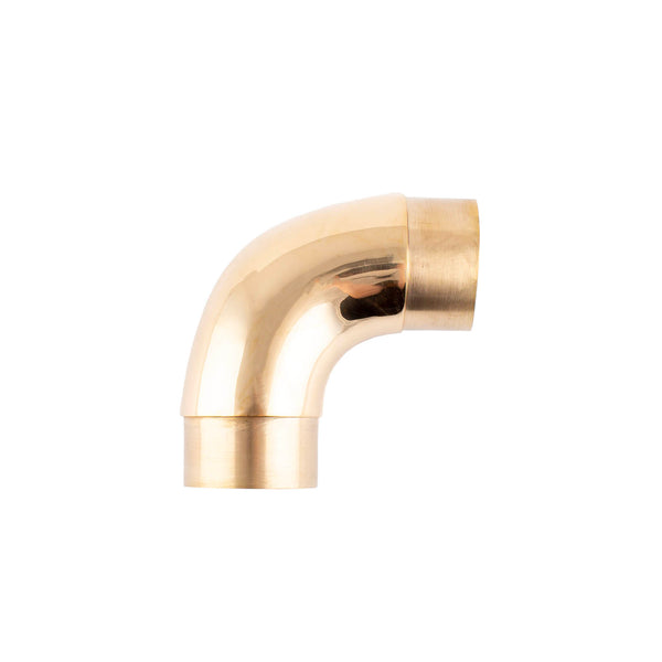 Curved Flush Elbow Fitting - 90 Degree - (Metal Options)