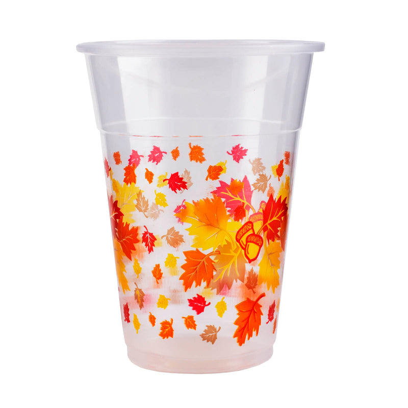 Soft Plastic Cups - 20 Ct Autumn Leaves - 16 ounce