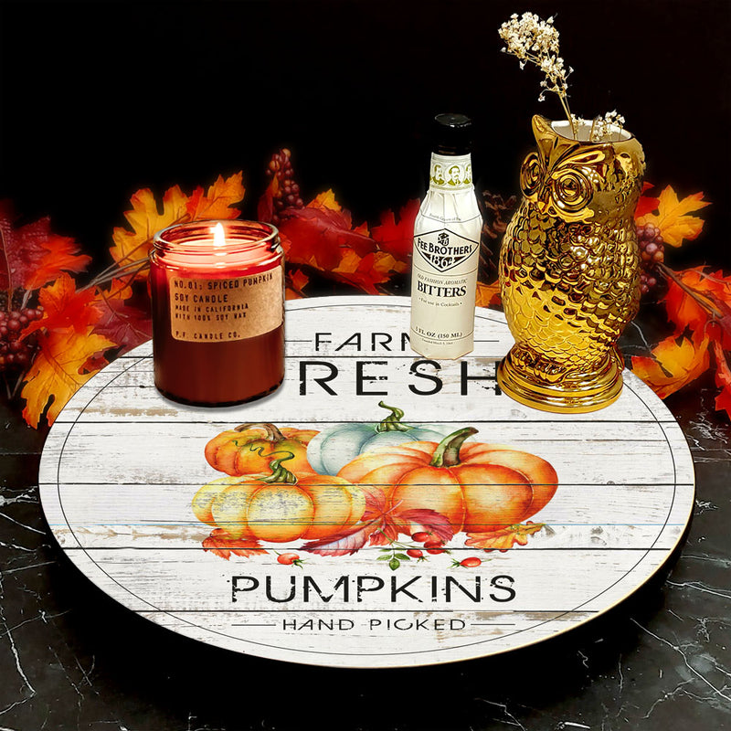 Farm Fresh Pumpkins Lazy Susan