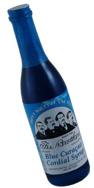 Fee Brothers Blue Curacao Cordial Syrup- 4/5 pt Bottle