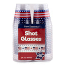 2 ounce - Flag Print Shot Glasses - 40ct.