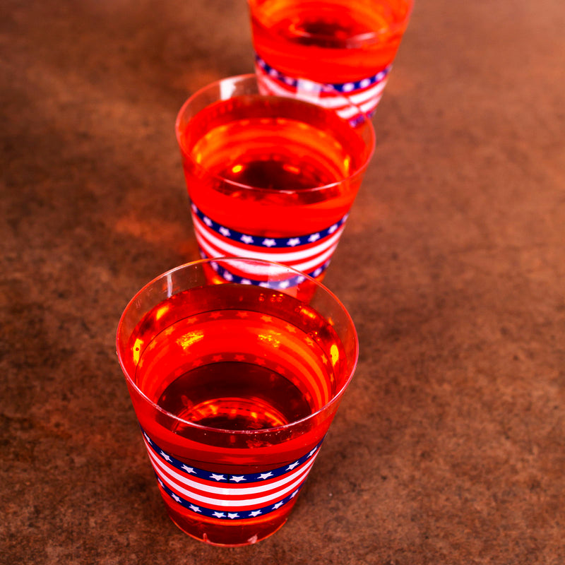 2 ounce - Flag Print Shot Glasses - 40ct.