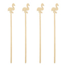 BarConic® Wooden Flamingo Swizzle Sticks - 100 pack