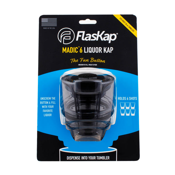 FlasKap Liquor Lid for Large Tumblers - Madic - 6oz (Color Options)