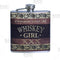 Stainless Steel Hip Flask -Whiskey Girl Design - 6 Ounce