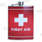 Stainless Steel Hip Flask - First Aid Design - 8 ounce