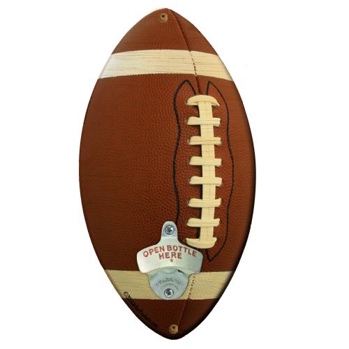 Football Shaped Wall Bottle Opener