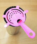 Glitter Neon Pink 4-Prong Strainer