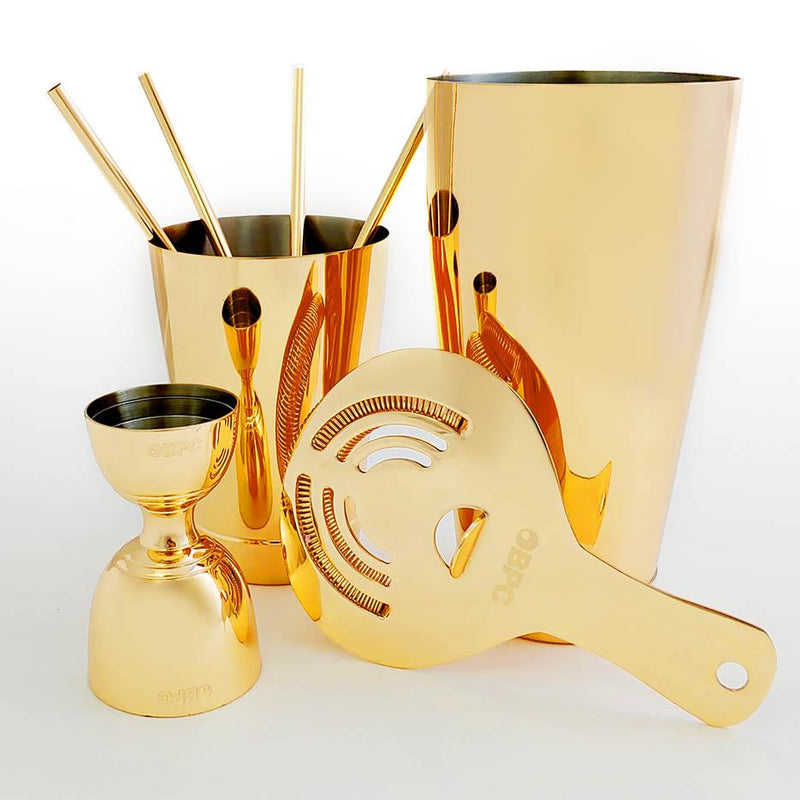 Olea™ 8 Pieced Bar Set - Gold Plated 