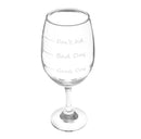 Good Day/Bad Day 20oz Engraved Wine Glass