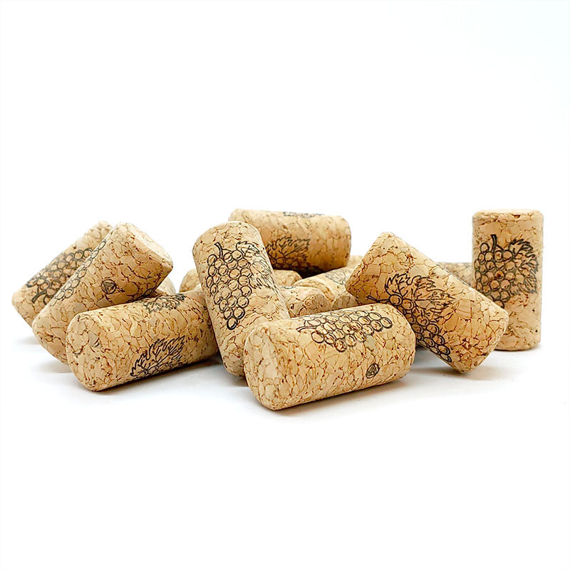 Wine Corks with Grape Design -