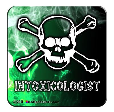 Cork Bottom Coasters - Green Intox