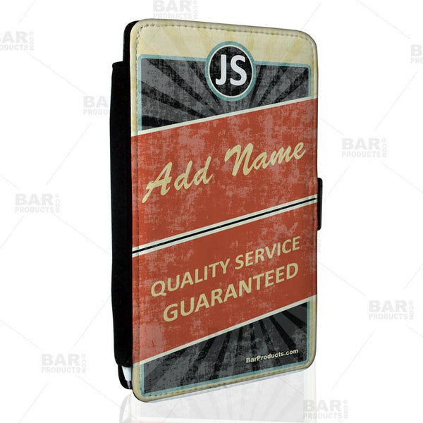 ADD YOUR NAME Guest Check Pad Holder - Retro