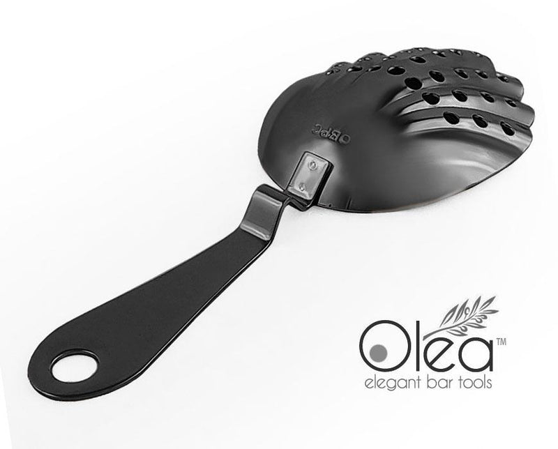 Olea™ Shell Julep Cocktail Strainer - Gunmetal Plated