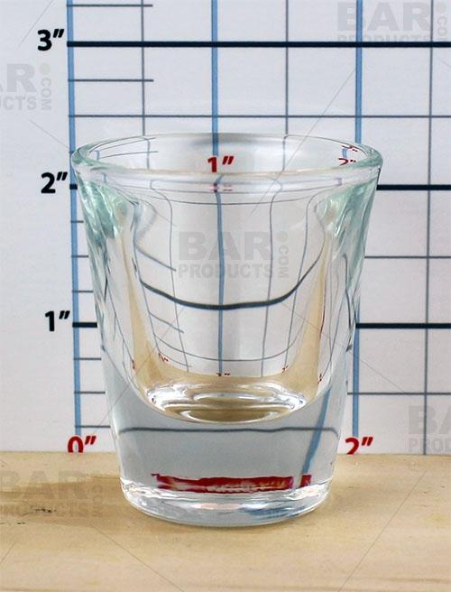 BarConic® Shot Glass - 1oz Thick Base Clear