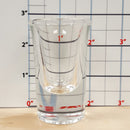 BarConic Flared Top Shot Glass w/ Thick Base - 25 ml