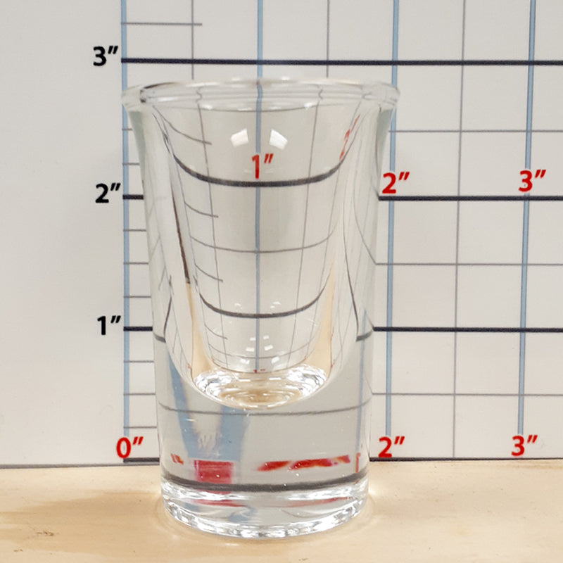 BarConic Flared Top Shot Glass w/ Thick Base - 25 ml