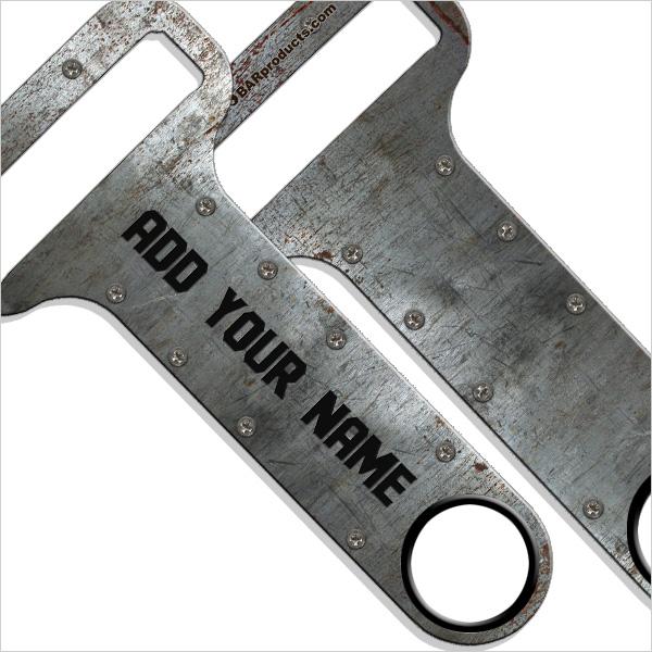 "ADD YOUR NAME" HAMMERHEAD™ Bottle Opener - Metal Plate 