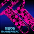 HAMMERHEAD™ NEON Bottle Opener - Cool Floral - PINK