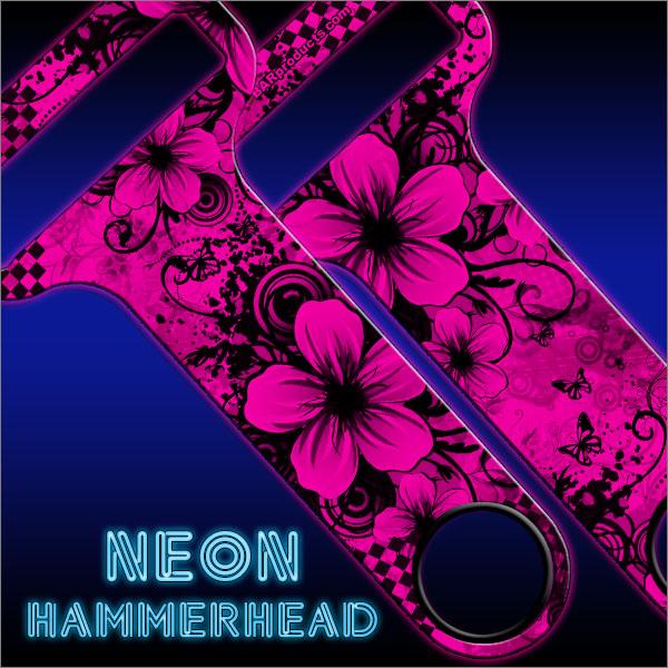 HAMMERHEAD™ NEON Bottle Opener - Cool Floral - PINK