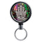 Mirrored Chrome Retractable Reel - Hamsa