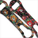 Kolorcoat V-Rod Bottle Opener -Grunge Black, Red and Yellow Hawaiian