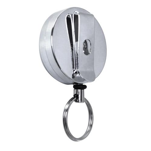 Heavy Duty Chrome Retractable Reel With Belt Clip