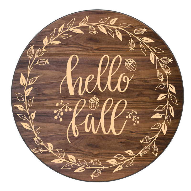 Hello Fall Lazy Susan - Size Options