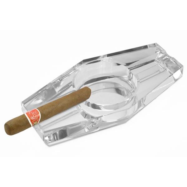 Crystal Hexagon Cigar Ashtray