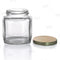 Oval Hexagon Glass Jar w/ Lid - 9 oz