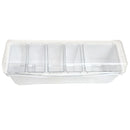 Condiment Holder (4) 1-Quart (1) 2-Quart Fruit Trays - White