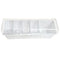 Condiment Holder (4) 1-Quart (1) 2-Quart Fruit Trays - White