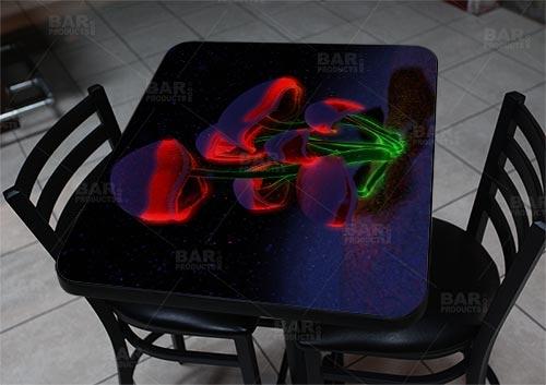 Wooden Table Top - Two Types Available - Holiday Fluorescence 24" x 30"