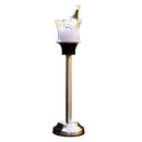 Ice Bucket Wine Bottle Cooler Stand Plus Charging Station - LED