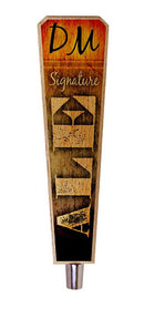 Oak Wood Beer Tap Handles - Flared Shape - Initial ALE Design