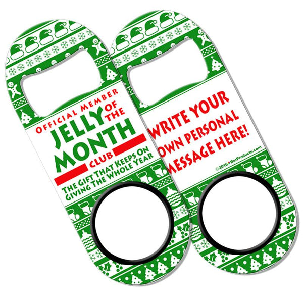 CUSTOMIZABLE Add Your Message Mini Bottle Opener - Jelly of the Month ClubCUSTOMIZABLE Add Your Message Mini Bottle Opener - Jelly of the Month Club