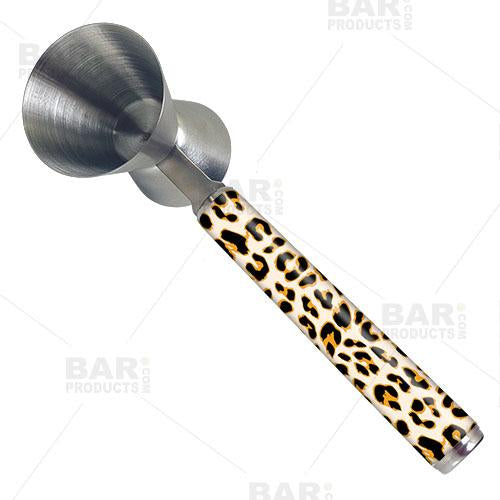 Jigger with Printed Handle Design - Cheetah